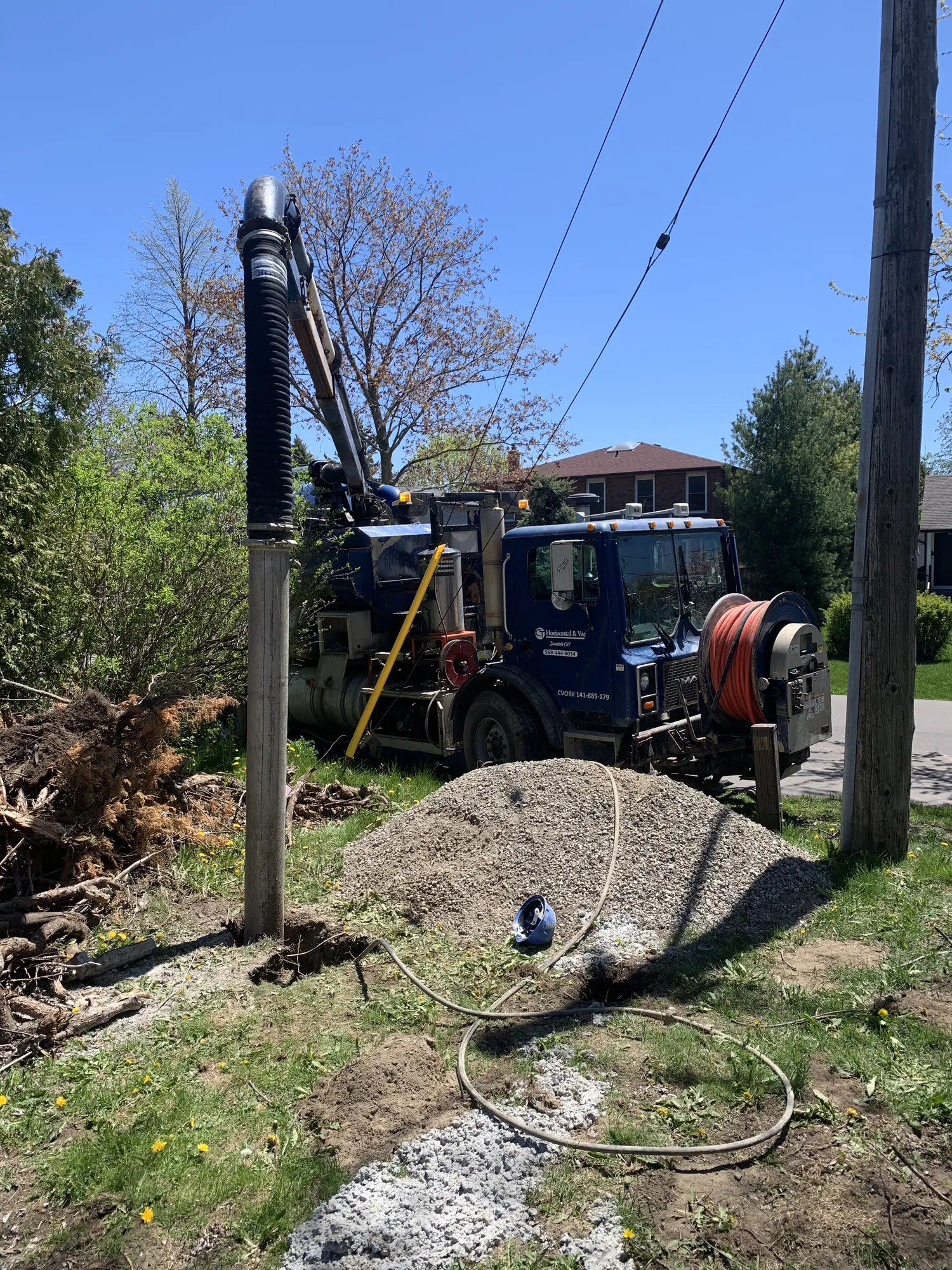 CT Hydrovacs on site — rural field operations
